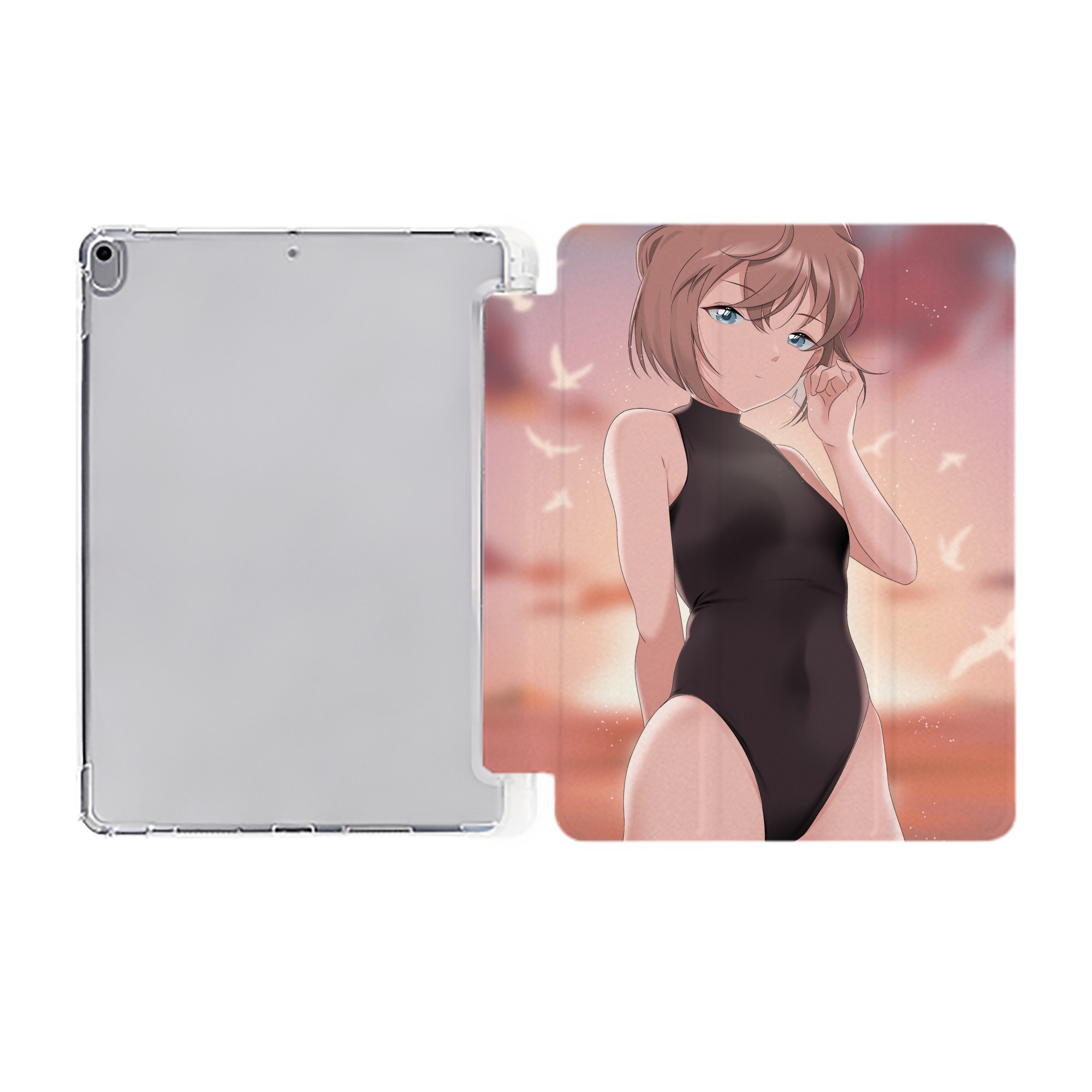 （画像用） 名探偵コナン Detective Conan IPad ケース ペン収納付き 三つ折りスタンド PUレザー×シリコン 対応機種9.5/10.5/10.9インチ
